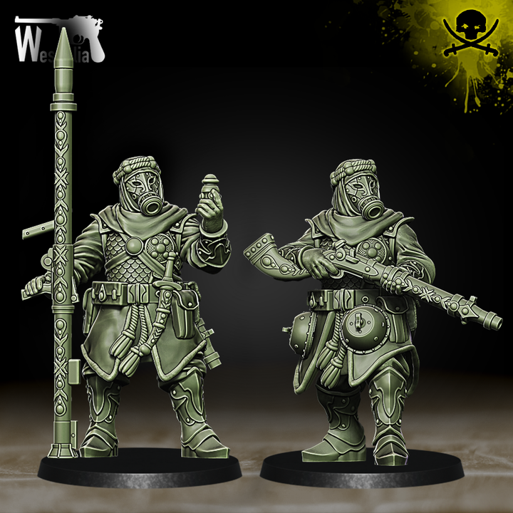 Beduins of Al Badia - Archaeologists by Westfalia Miniatures, is a proxy for Sultanate Sapper, in Iron Sultanate.