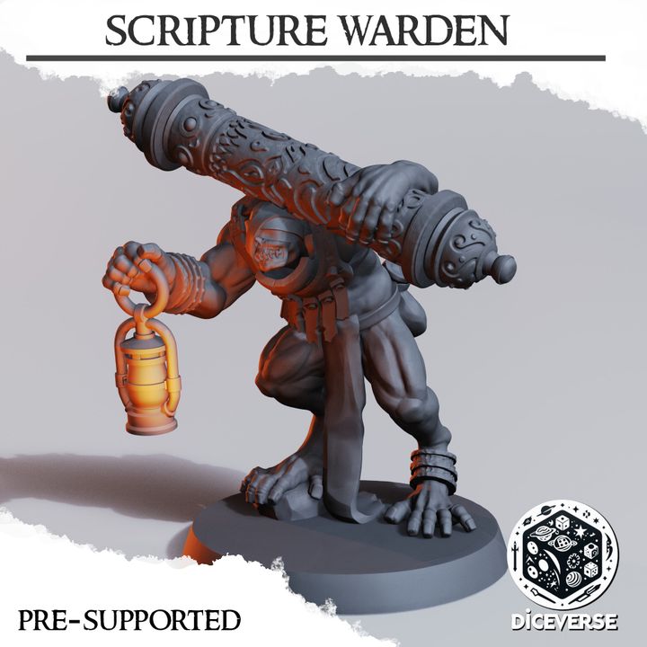 Scripture Warden - Trench Crusade STL file for Scripture Guardian