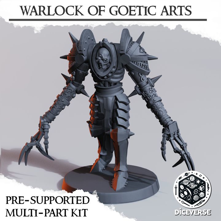 Warlock of Goetic Arts - Trench Crusade STL file for Goetic Warlock