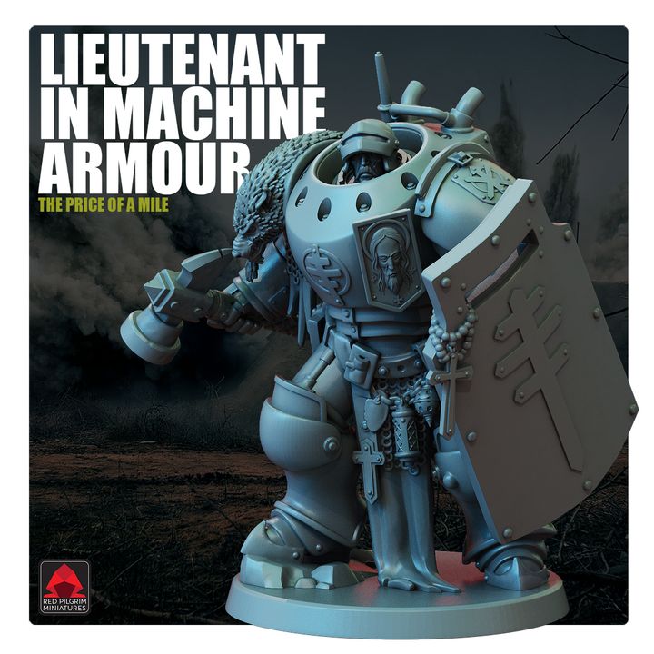 Lieutenant in Machine Armour - Trench Crusade STL file for Lieutenant, Highland Lieutenant, Mechanised Heavy Infantry