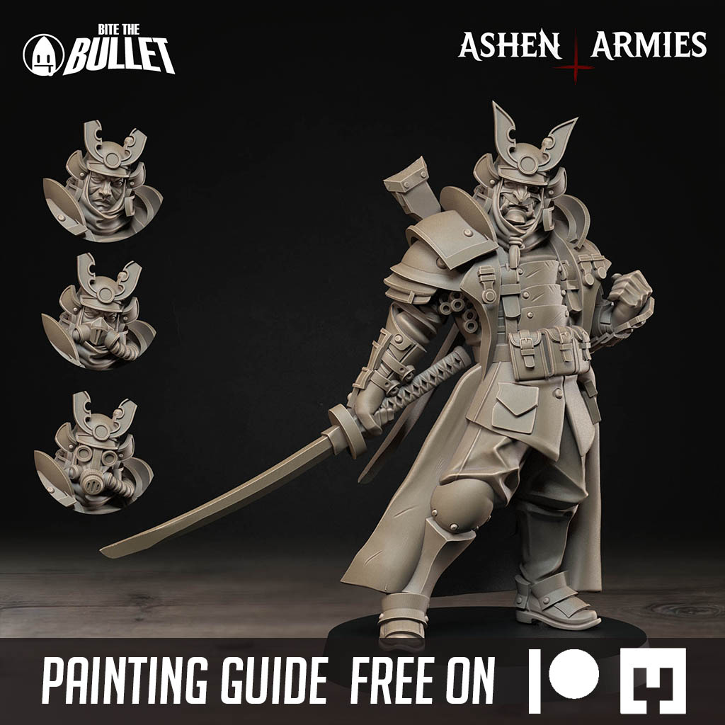 Holy Shogunate - Lieutenant - Trench Crusade STL file for Eire Lieutenant, Lieutenant, Highland Lieutenant