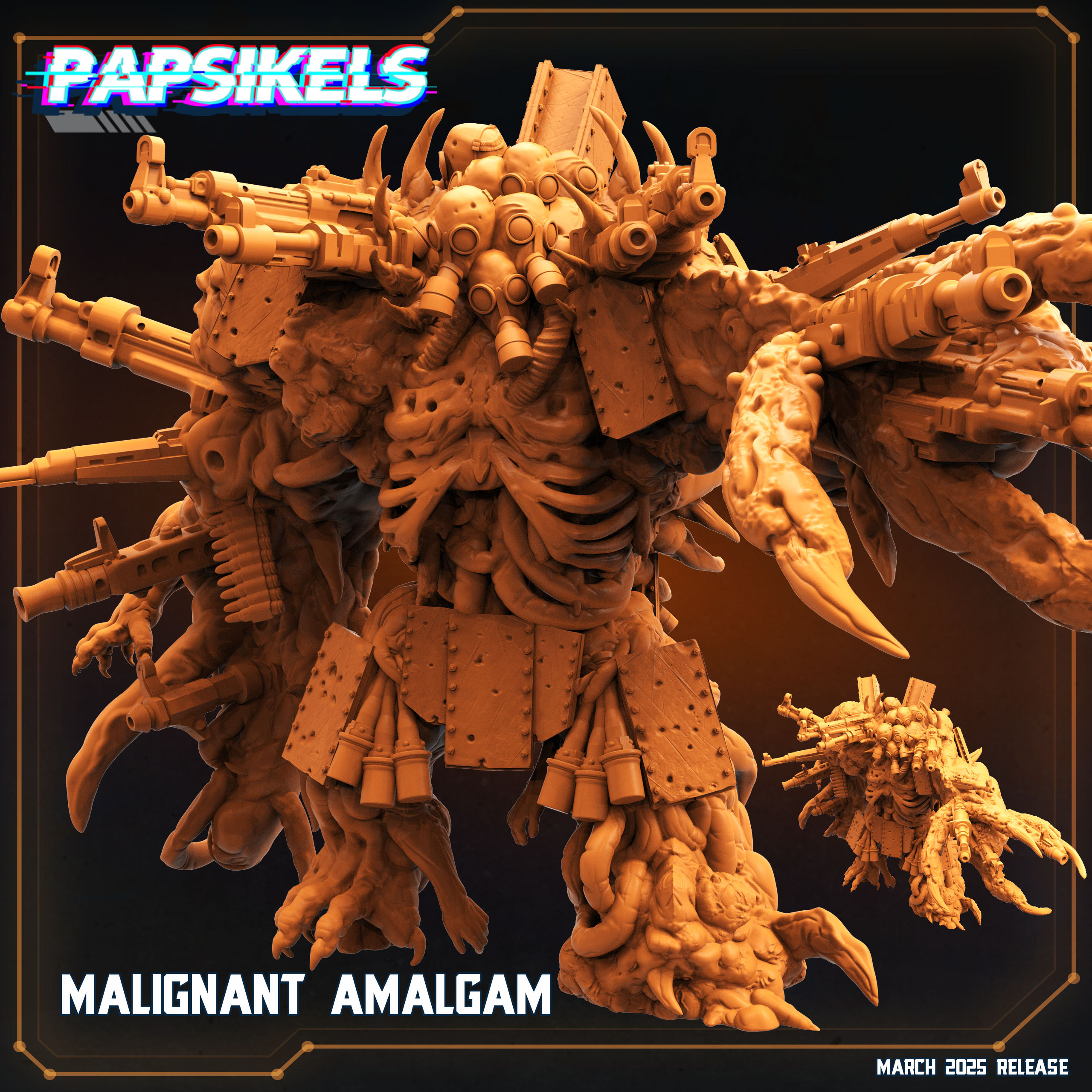 MALIGNANT AMALGAM by PAPSIKELS MINIATURES, is a proxy for Amalgam, in Cult of the Black Grail.