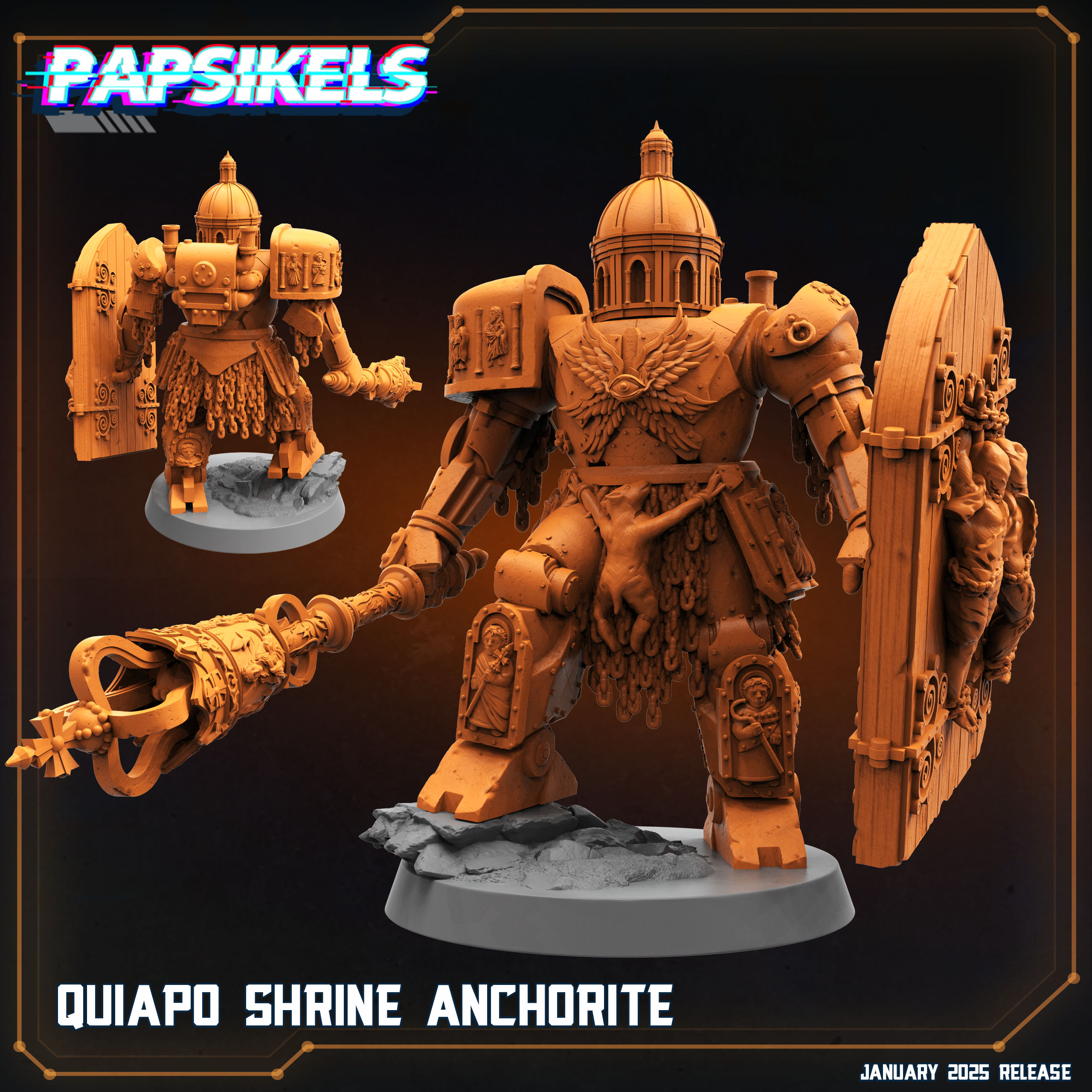 QUIAPO SHRINE ANCHORITE by PAPSIKELS MINIATURES, is a proxy for Anchorite Shrine, in Trench Pilgrims.