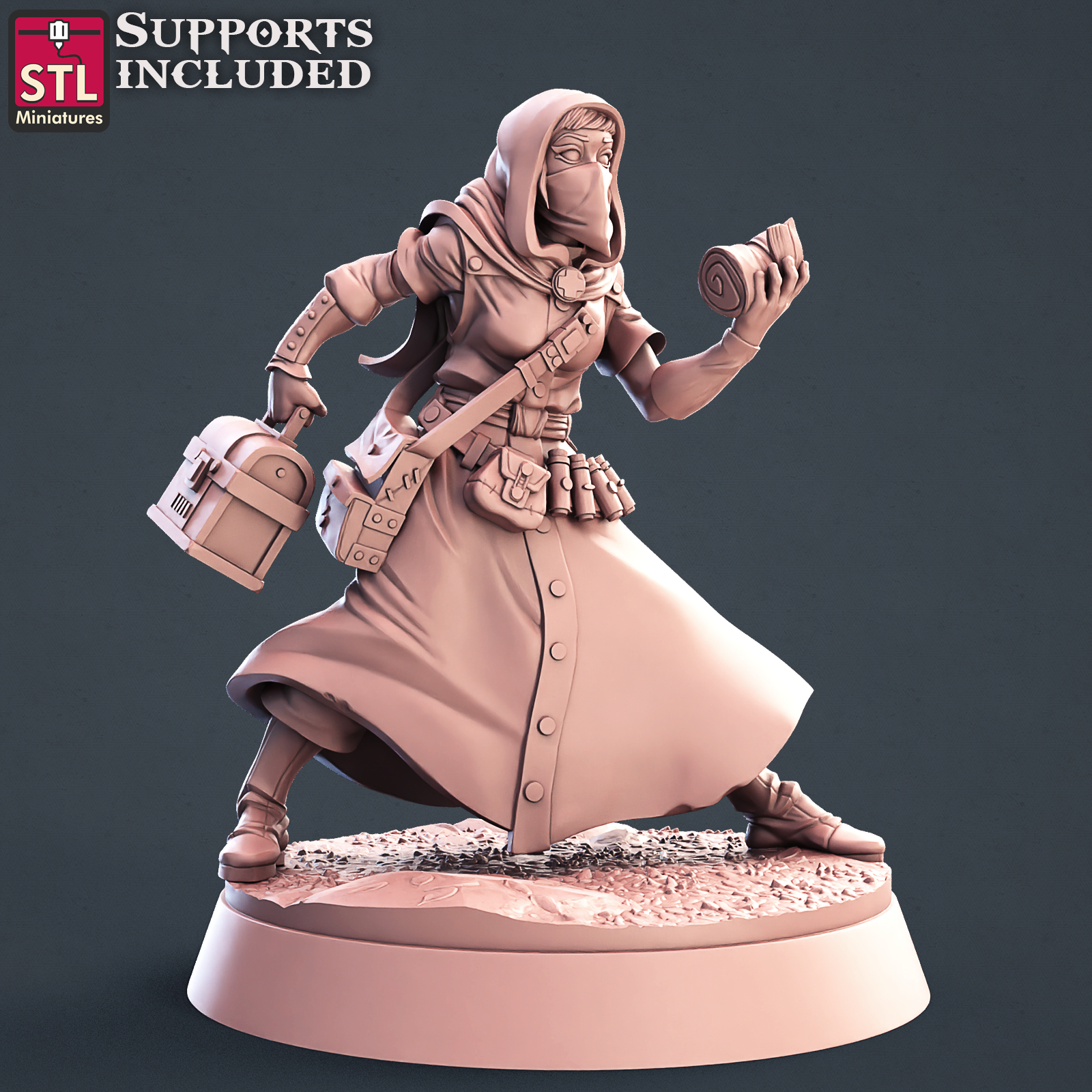 Battlefield Medic - Trench Crusade STL file for Combat Medic