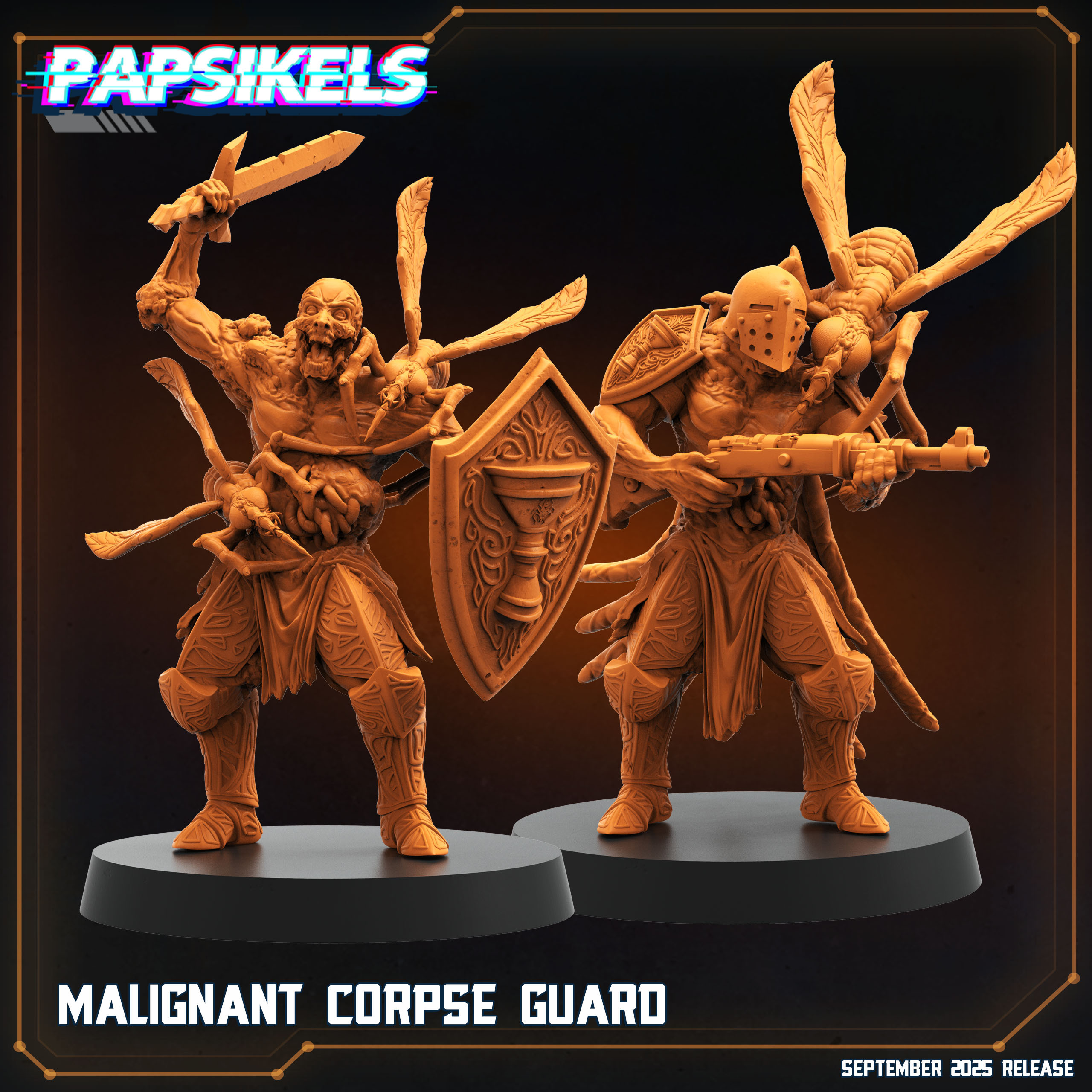 MALIGNANT CORPSE GUARD - Trench Crusade STL file for Corpse Guard
