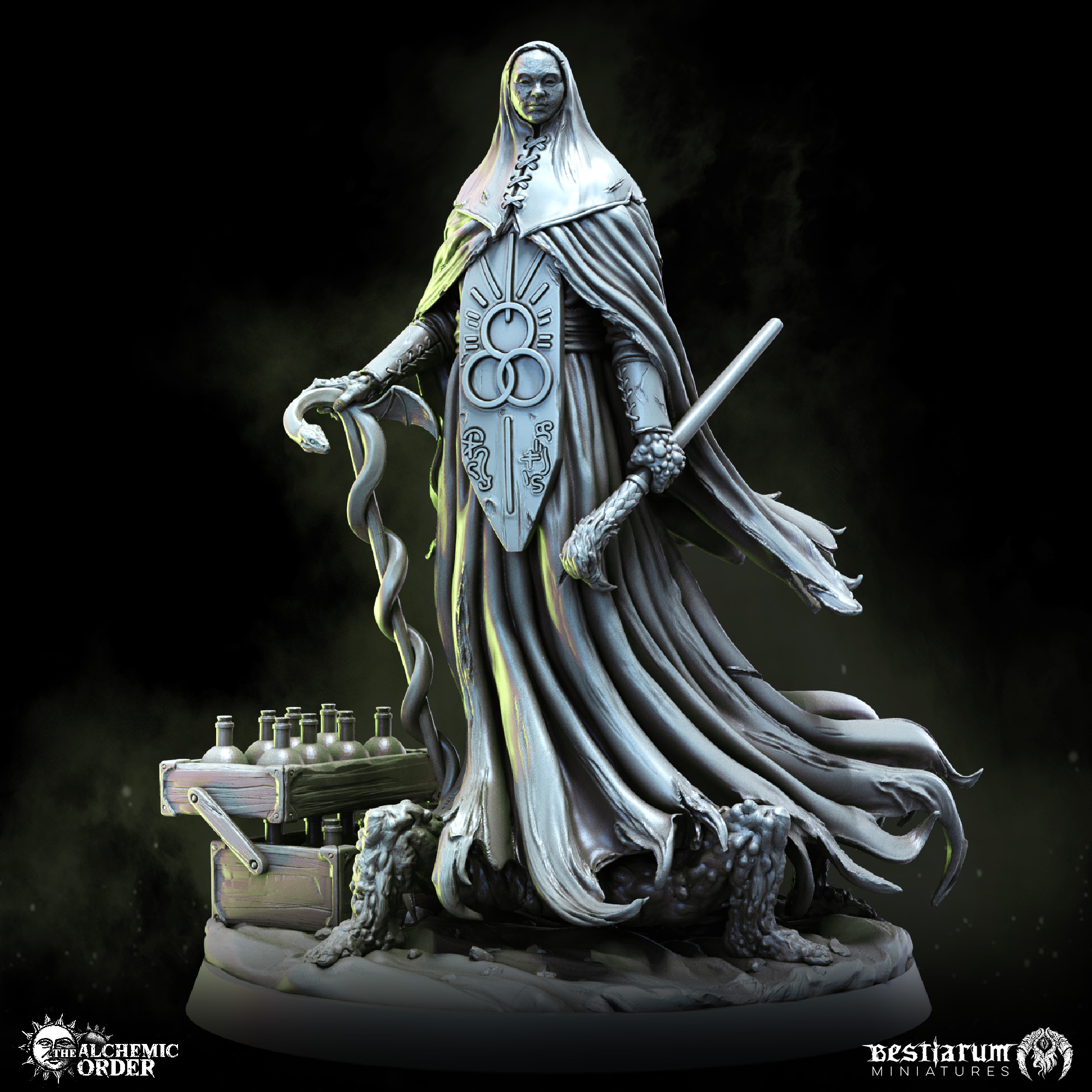 High Alchemist Artephida - Trench Crusade STL file for Jabirian Alchemist