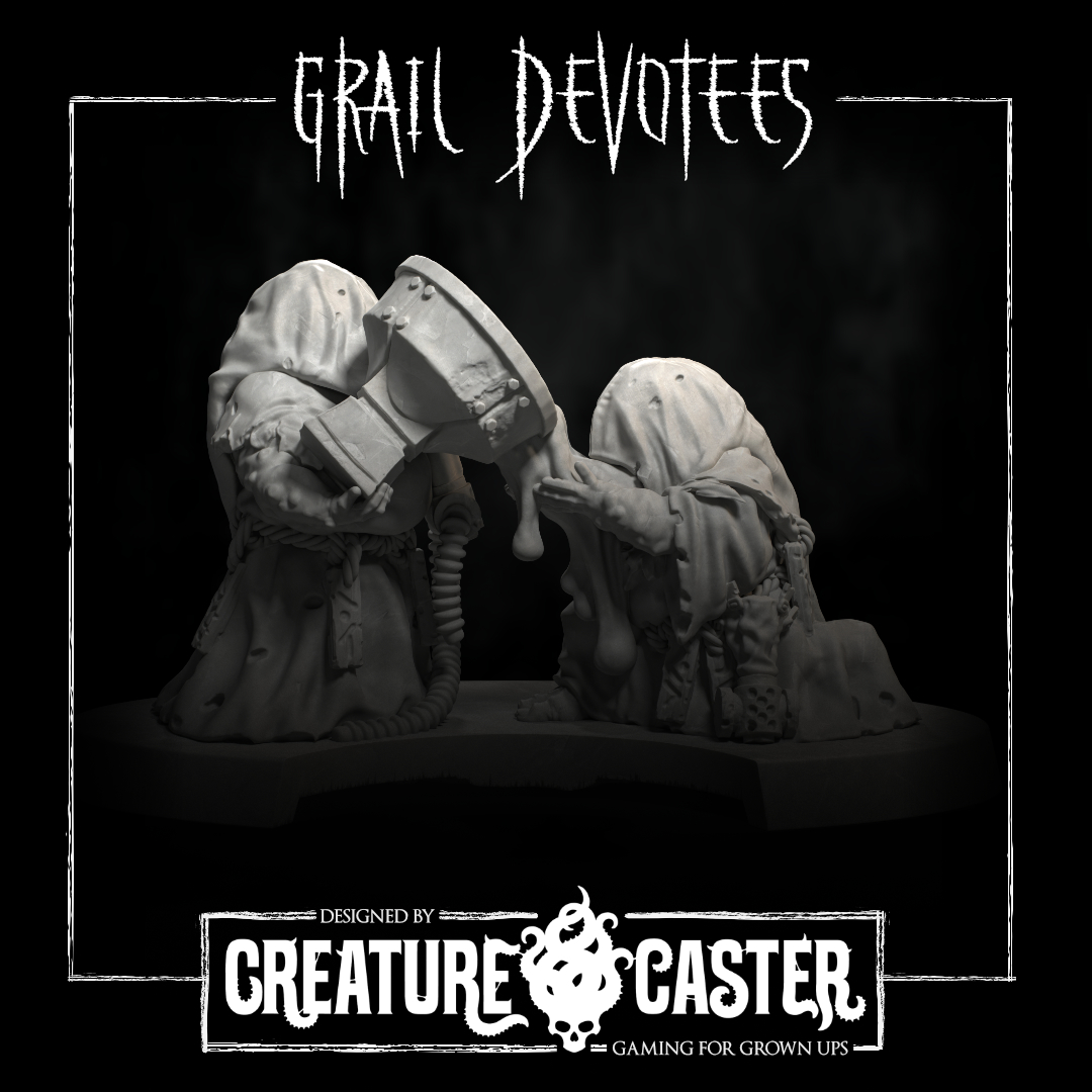 Grail Devotees of the Great Hunger - Trench Crusade STL file - Image 3