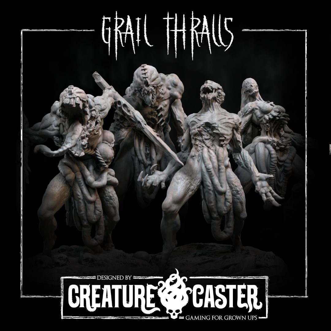 Grail Thralls Set 3 - Trench Crusade STL file for Grail Thrall