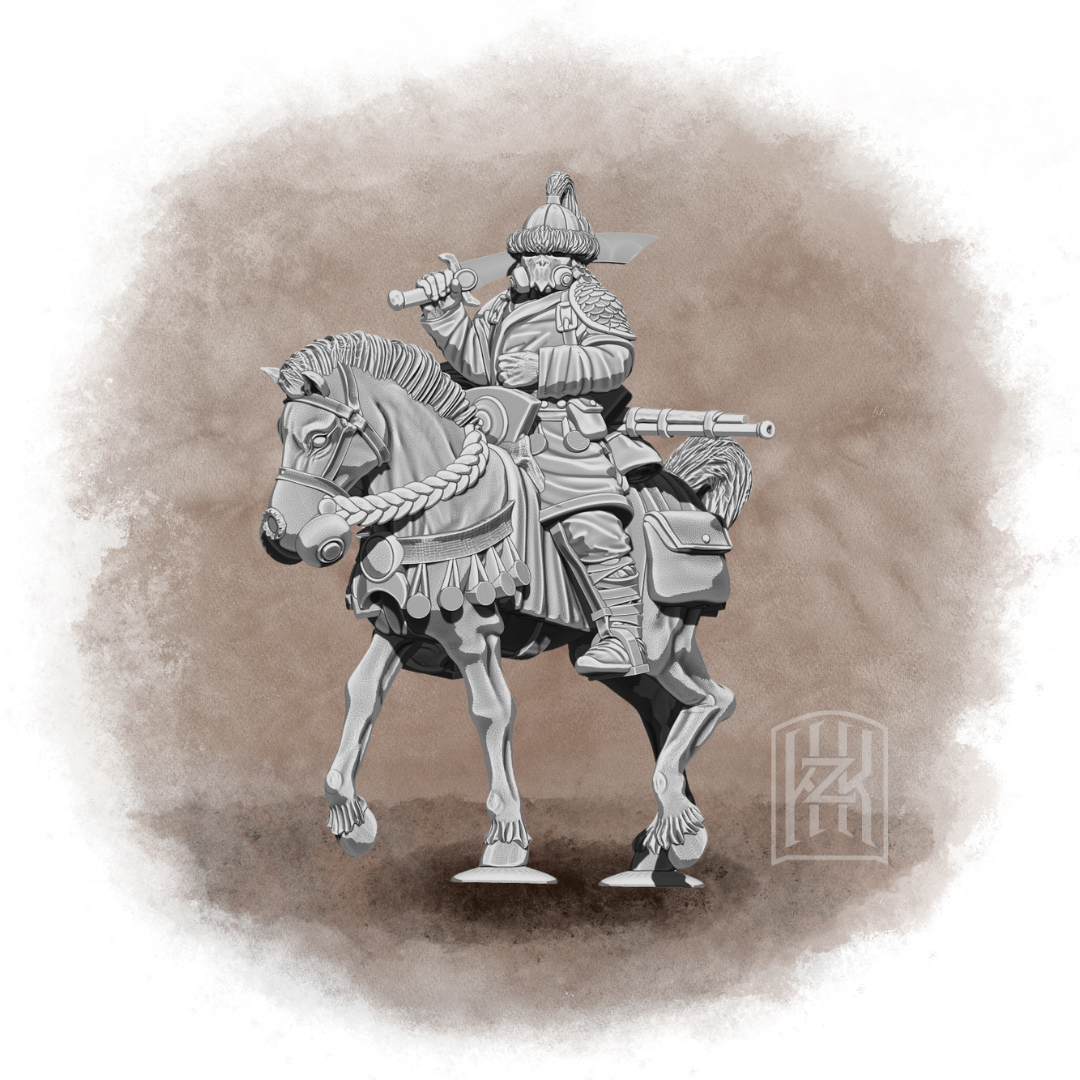 The Qarīn-Kumun - Azeb Riders by KZKMinis, is a proxy for Azeb, in Iron Sultanate.