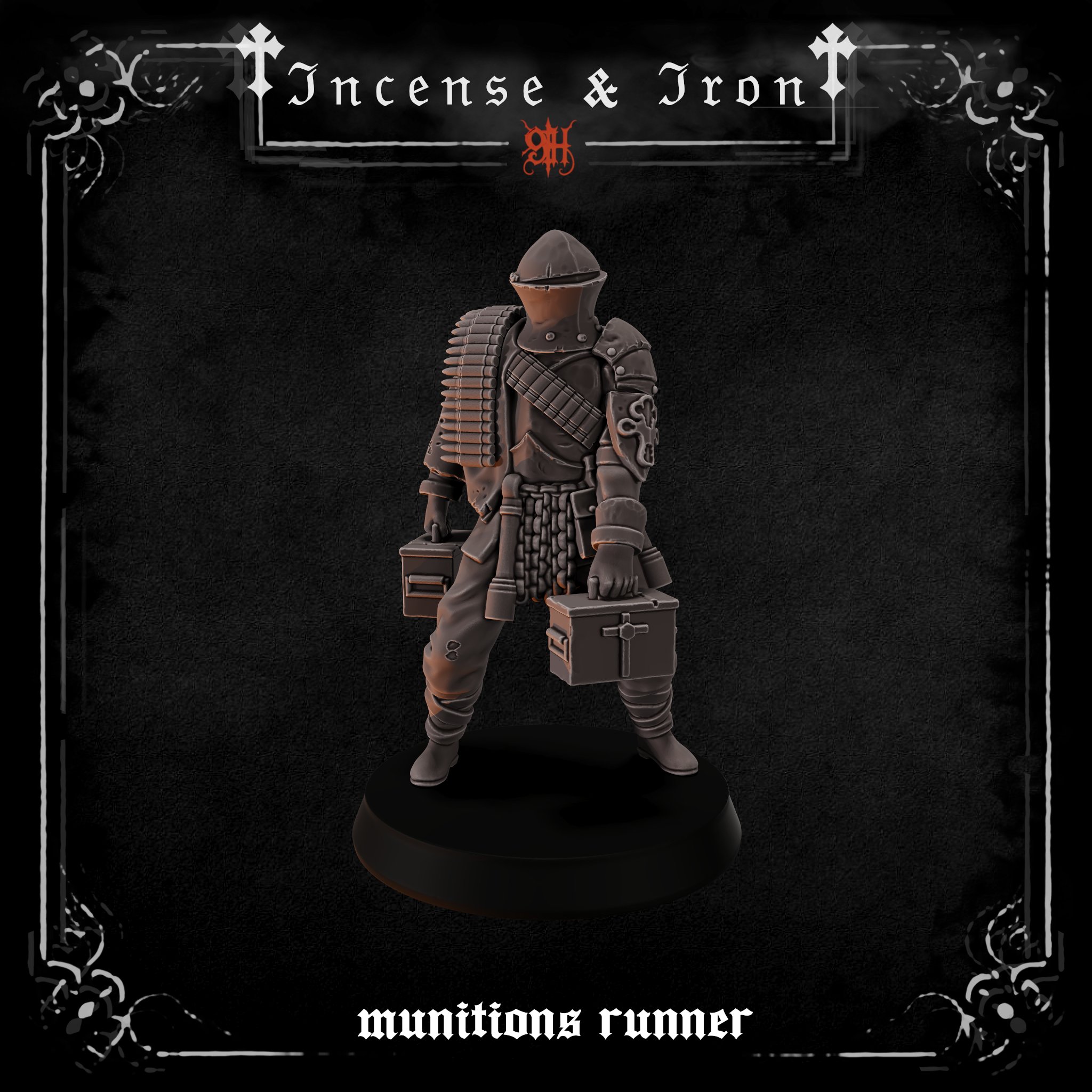 Munitions Runner - Trench Crusade STL file for Mendelist Ammo Monk