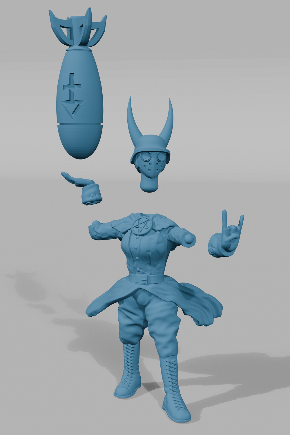 Magical Bomb Ladie - Trench Crusade STL file - Image 4