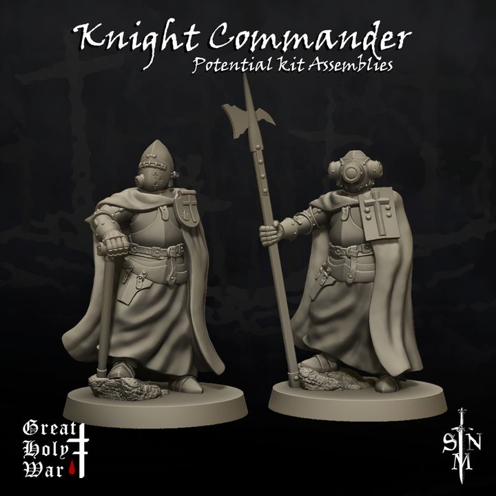 Great Holy War: Knight Commander by Sir Nicholas Miniatures - Image 2