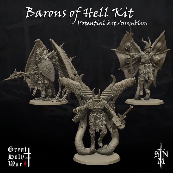Great Holy War: Barons of Hell Kit by Sir Nicholas Miniatures - Image 2