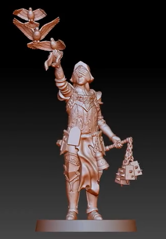 Stigmatic Nun N2 + ARMOR VER + PRESUPP! - Trench Crusade STL file for Stigmatic Nun