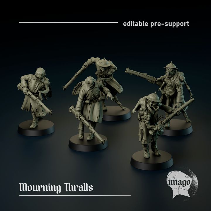 Mourning Thralls - Trench Crusade STL file for Bereaved