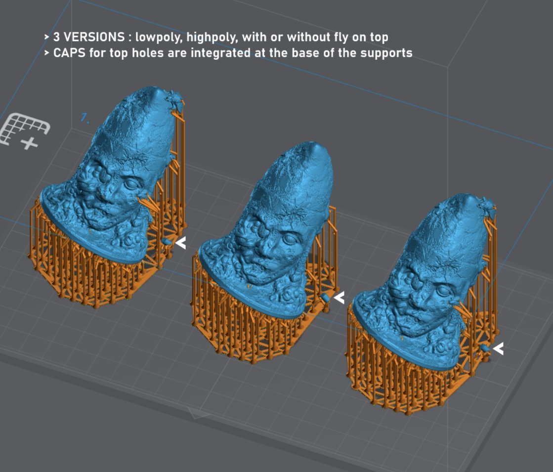 Fallen Caliph - FREE (pre-supported and FDM) by Imago Miniatures - Black Grail, head, props, undead - Image 3