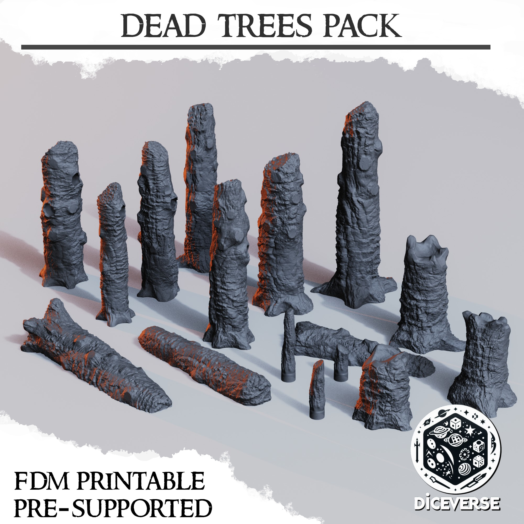 Trench Terrain: Dead (burned) Trees Pack