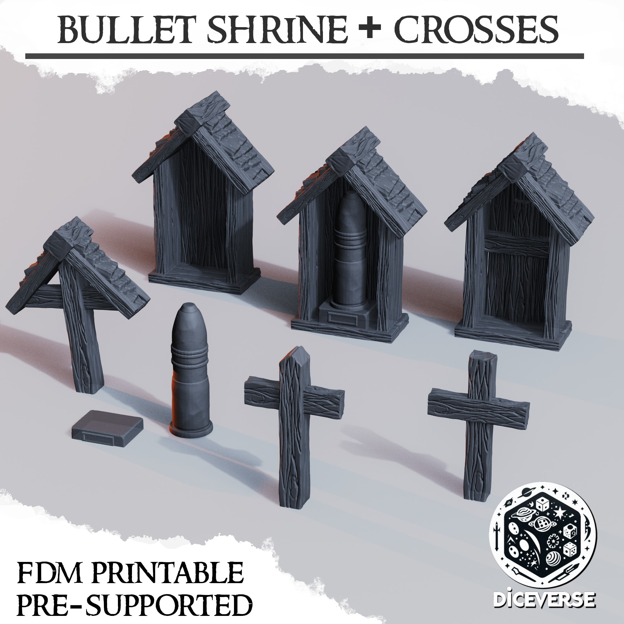 Trench Terrain: Bullet Shrine & Crosses