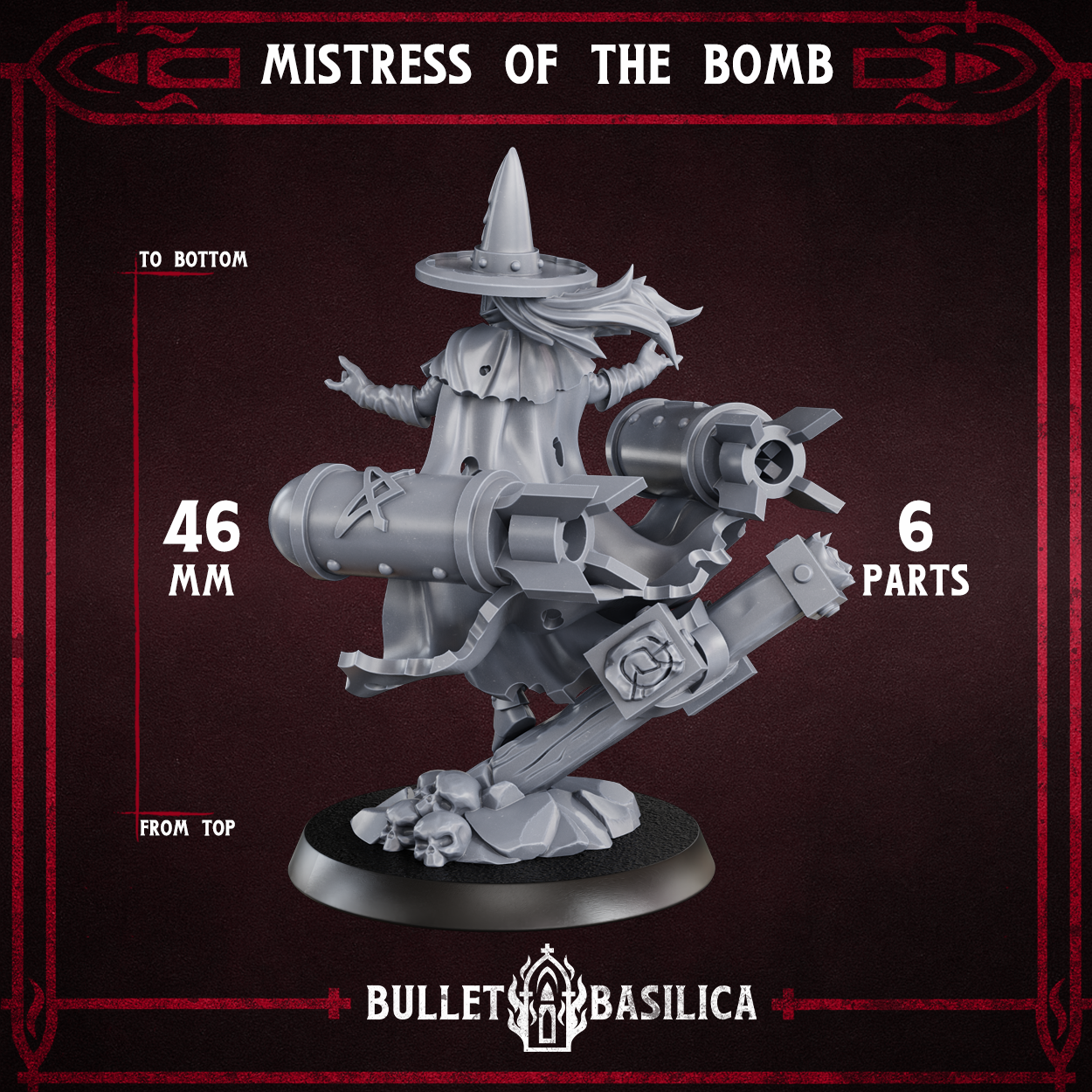 Mistress of the Bomb (HQ) - Trench Crusade STL file - Image 2