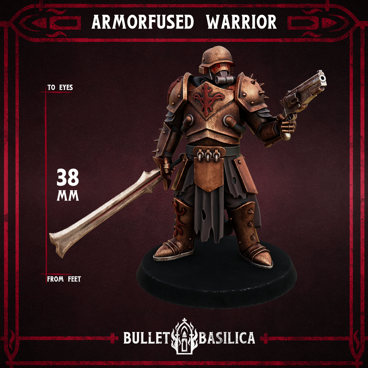 Armorfused Warrior (Promo Model) - Trench Crusade STL file for Anointed Heavy Infantry