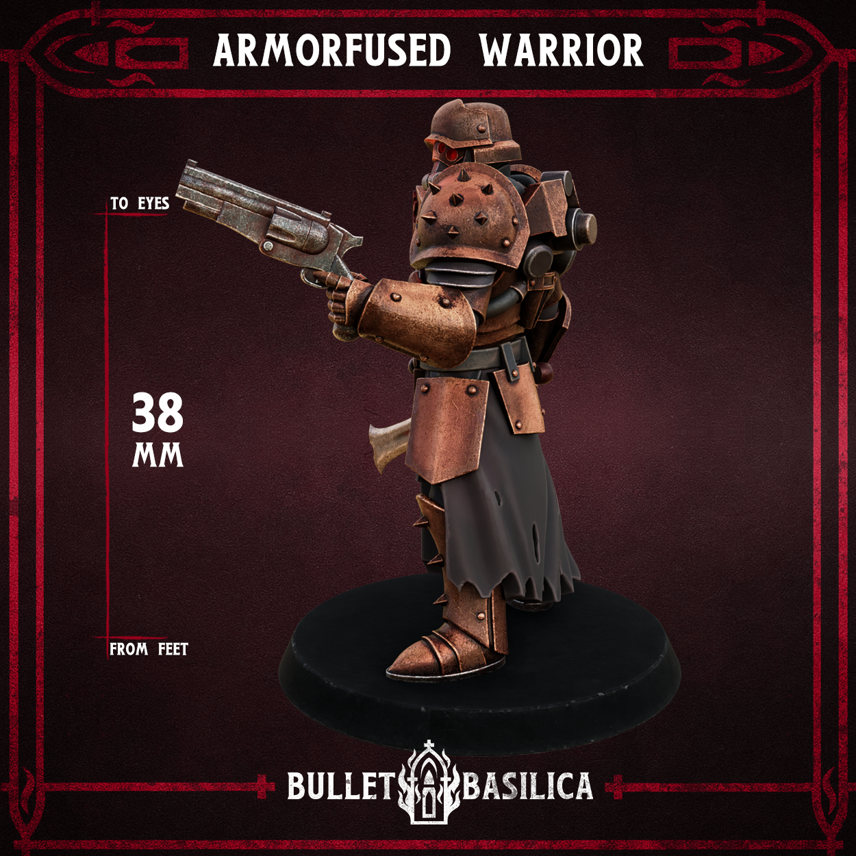 Armorfused Warrior (Promo Model) - Trench Crusade STL file - Image 2