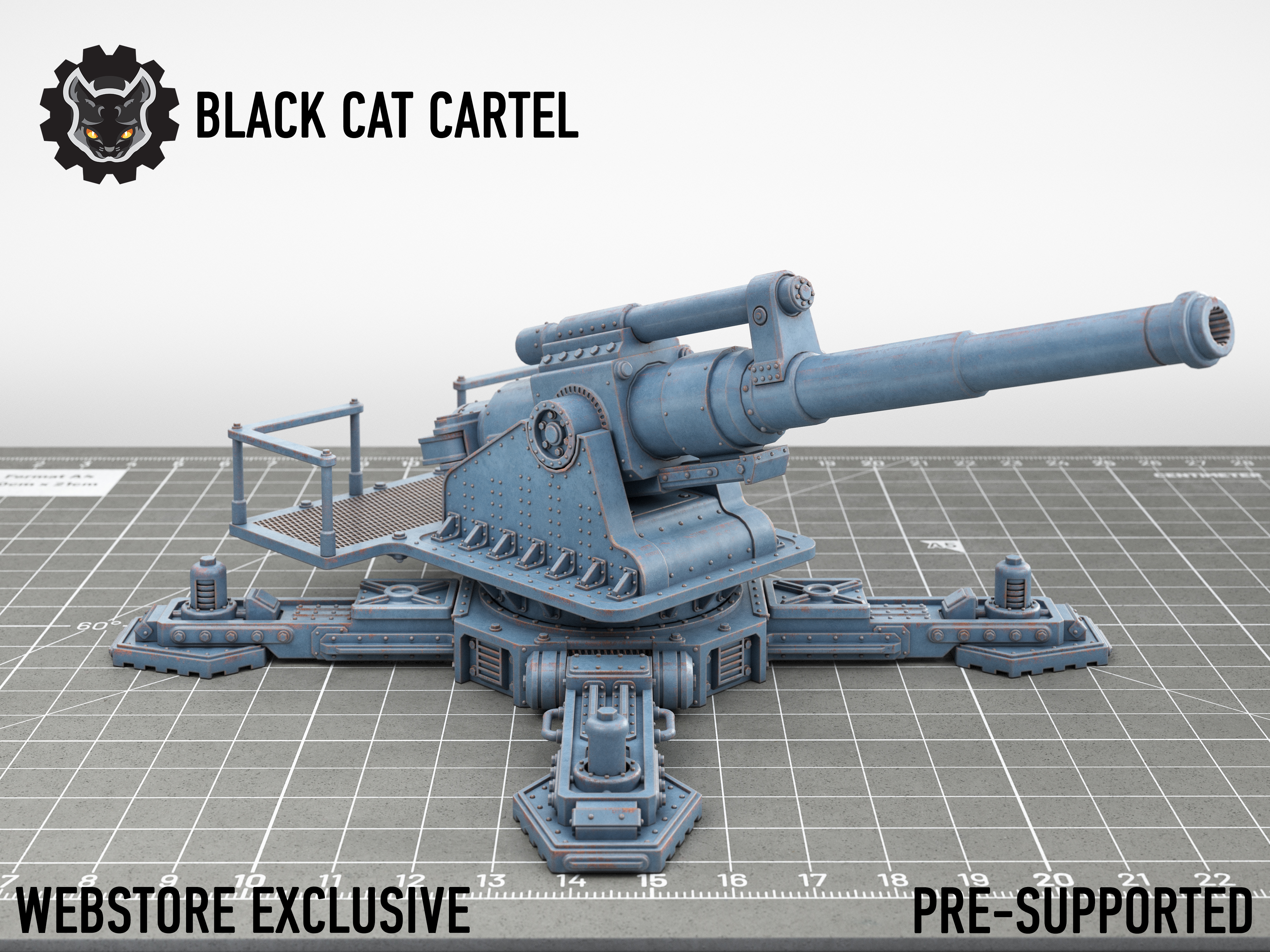'Minotaur' Heavy Artillery Piece (H-Series Platforms) by BlackCatCartel - Imperial, artillery, basilisk, guard, sci-fi, tabletop, terrain, vehicle, wargame, wargaming - Image 2