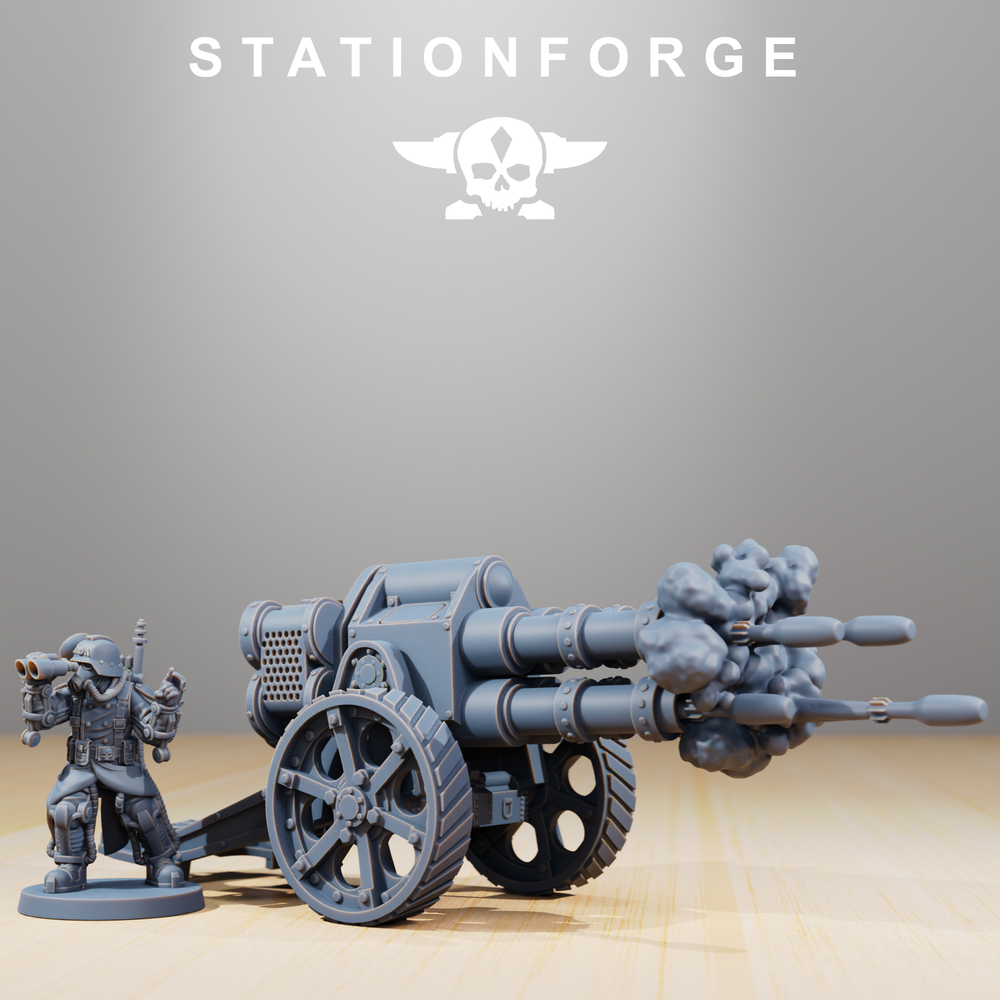 GrimGuard Light Artillery by Station Forge - Death, Imperial, canon, guard, scifi, soldier, war, warrior, world, ww2 - Image 3