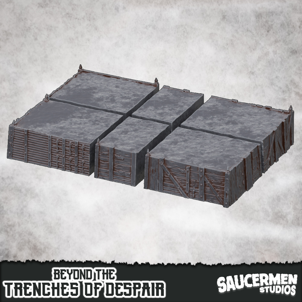 Beyond the Trenches of Despair: Trenches - Large Segmented by saucermenstudios - Trench Crusade Terrain
