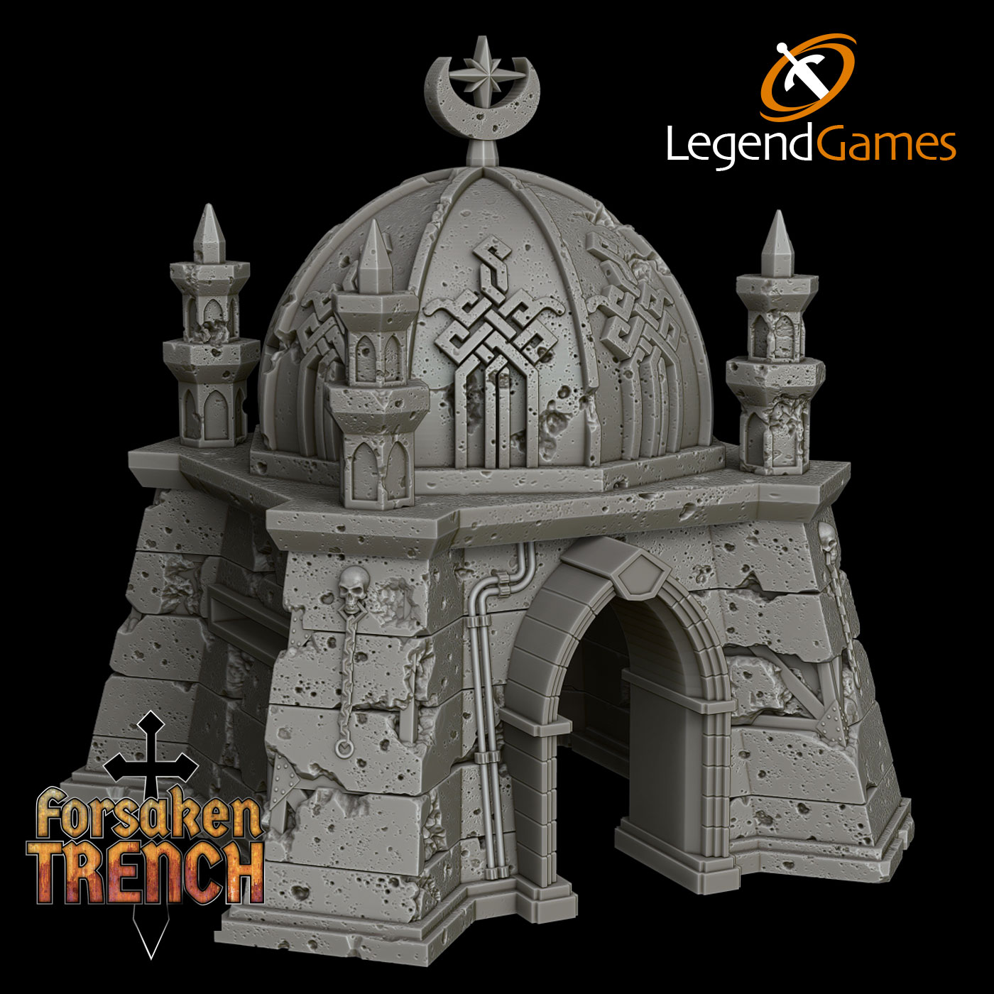 LegendGames Trench Crusade Modular Bunker by LegendGames - Forsaken, battery, emplacement, gothic, horror, scenery, sci-fi, tabletop, terrain, trench - Image 5