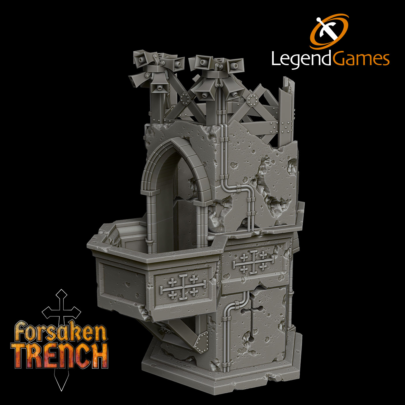 LegendGames Trench Pulpit for Trench Crusade by LegendGames - Trench Crusade Terrain