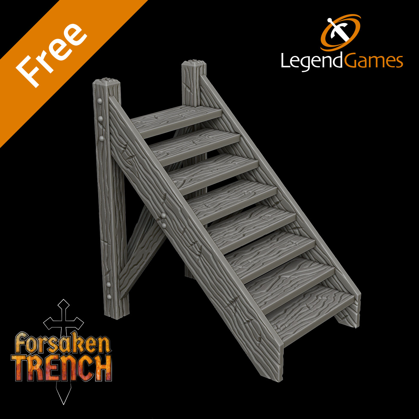 LegendGames Trench Pulpit for Trench Crusade by LegendGames - Forsaken, dark, gothic, horror, hulk, sci-fi, tabletop, terrain, trench, warhammer - Image 2