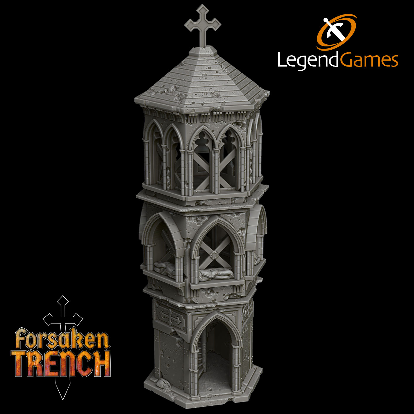 LegendGames Battlefield Bell Tower for Trench Crusade by LegendGames - Trench Crusade Terrain