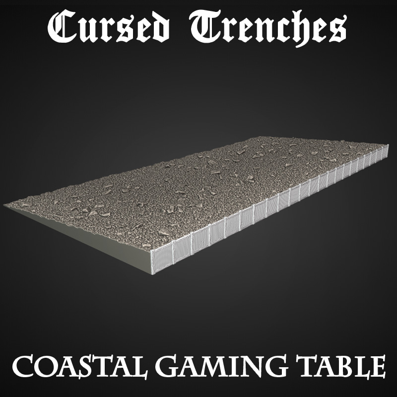 Storming the Shores Scenario Pack by Warscape - Crusade, Trench Crusade, beach, cannon, coastal raid, field artillery, heretic, mortar, pack, scenario, scenery, set, shore, storming the shores, submarine, table, terrain, trench, wargaming - Image 3