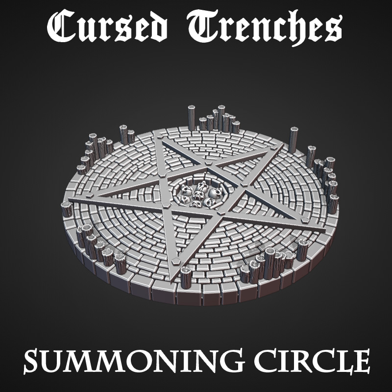 Cursed Trenches: Summoning Circle by Warscape - Trench Crusade Terrain