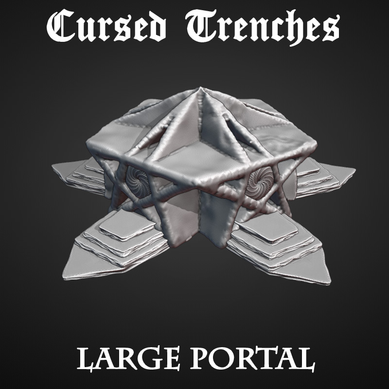 Cursed Trenches: Large Demonic Portal by Warscape - Trench Crusade Terrain