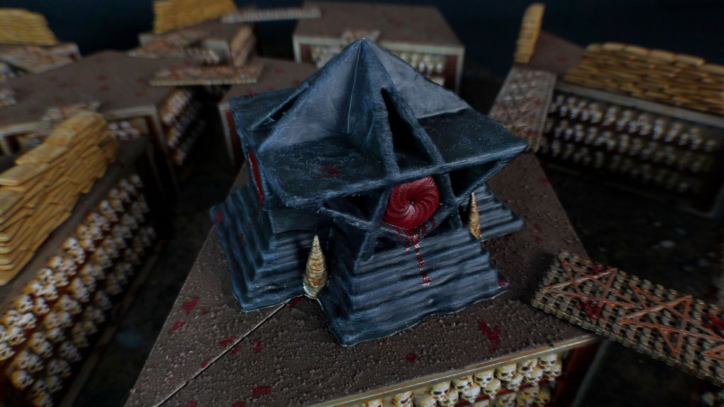 Cursed Trenches: Small Portals by Warscape - Crusade, demon, demonic, gaming, grimdark, hell, heretic, portal, scenery, stone, tabletop, terrain, trench, trenches - Image 3