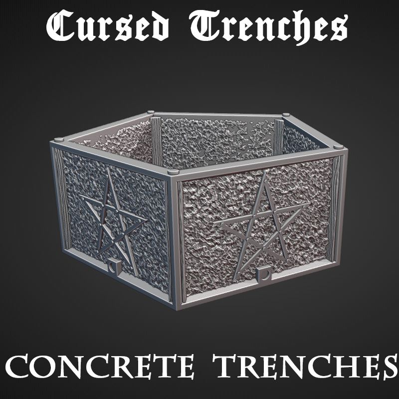 Cursed Trenches: Iron Trenches by Warscape - Crusade, Dugout, cursed, gaming, iron, scenery, terrain, trench, trenches - Image 3