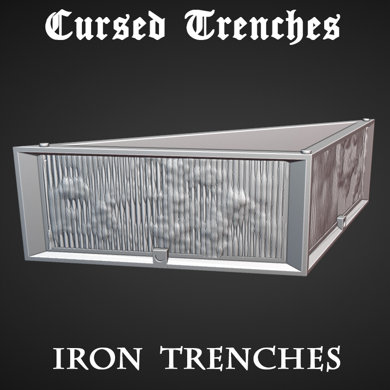 Cursed Trenches: Iron Trenches by Warscape - Crusade, Dugout, cursed, gaming, iron, scenery, terrain, trench, trenches - Image 4