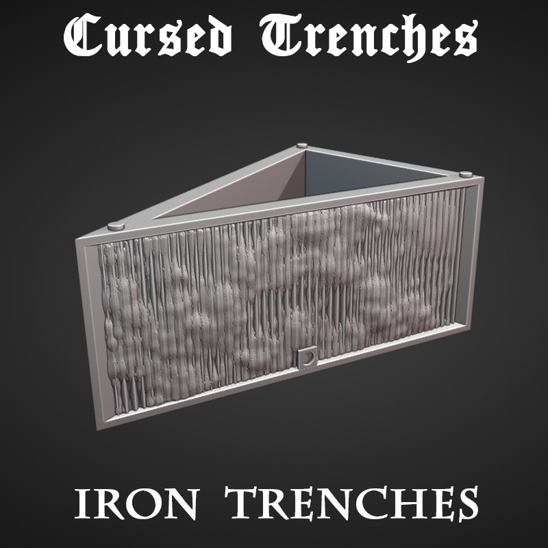 Cursed Trenches: Iron Trenches by Warscape - Crusade, Dugout, cursed, gaming, iron, scenery, terrain, trench, trenches - Image 5