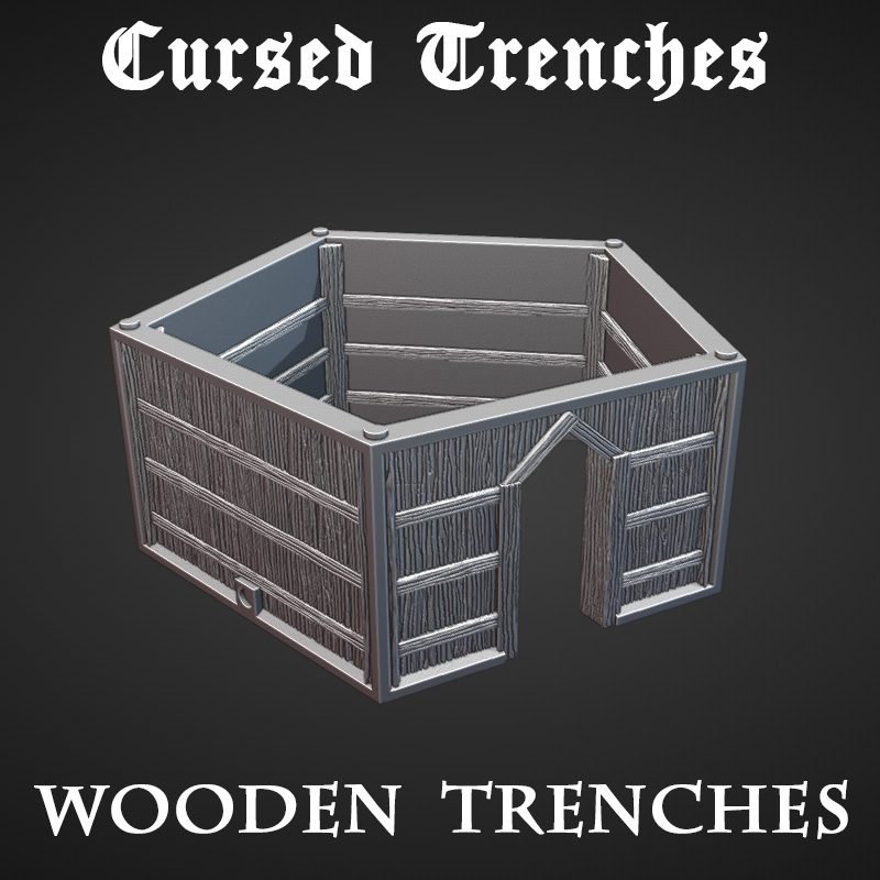 Cursed Trenches: Wooden Trenches by Warscape - Trench Crusade Terrain