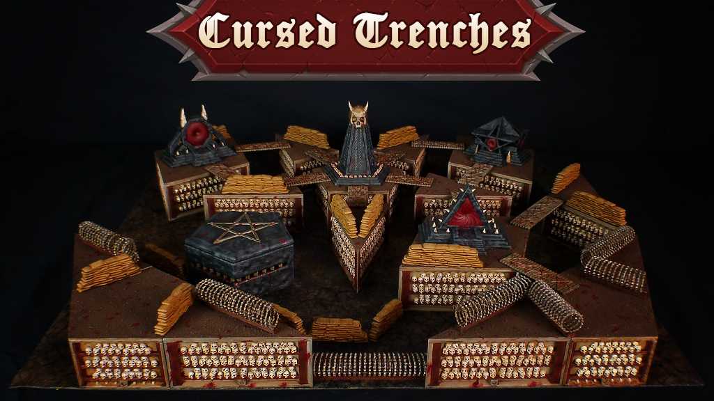 Cursed Trenches: 3D Printable hellscapes by Warscape - Trench Crusade Terrain