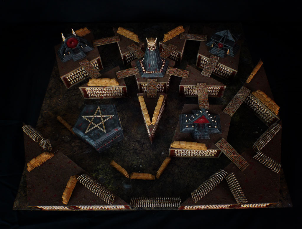 Cursed Trenches: 3D Printable hellscapes by Warscape - Bunker, Crusade, Monolith, Shrine, Traps, barbed, demon, demonic, duckboards, grimdark, hellscape, heretic, portal, sandbags, scenery, tank, terrain, trench, trenches, wire - Image 2