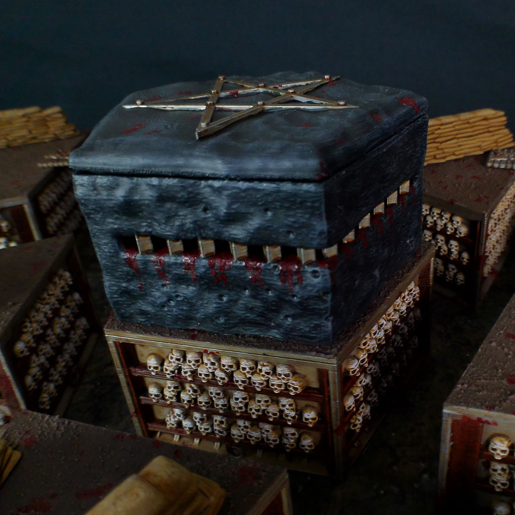 Cursed Trenches: 3D Printable hellscapes by Warscape - Bunker, Crusade, Monolith, Shrine, Traps, barbed, demon, demonic, duckboards, grimdark, hellscape, heretic, portal, sandbags, scenery, tank, terrain, trench, trenches, wire - Image 3