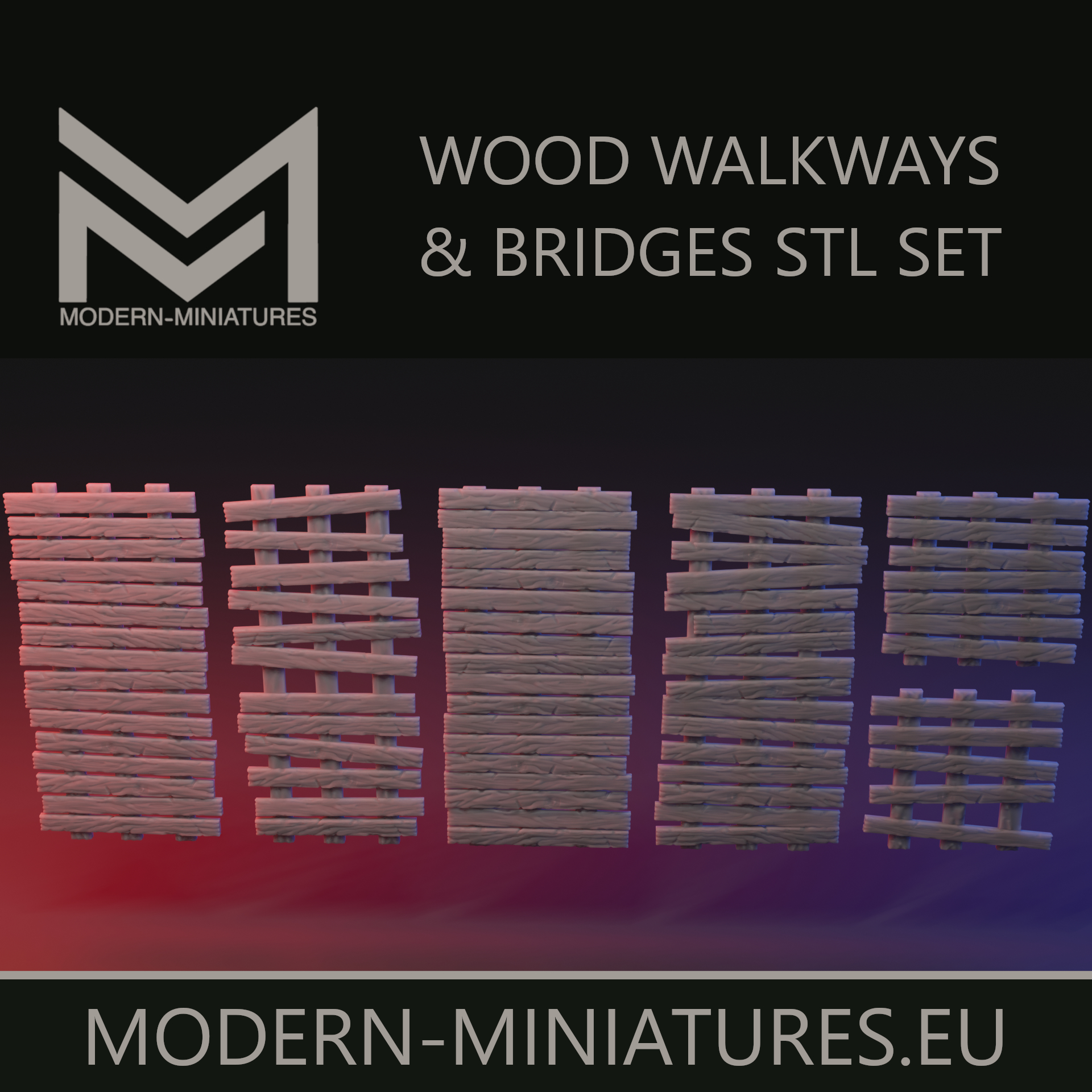 Trench Walkways and floorboards. by Epic-Miniatures - Trench Crusade Terrain