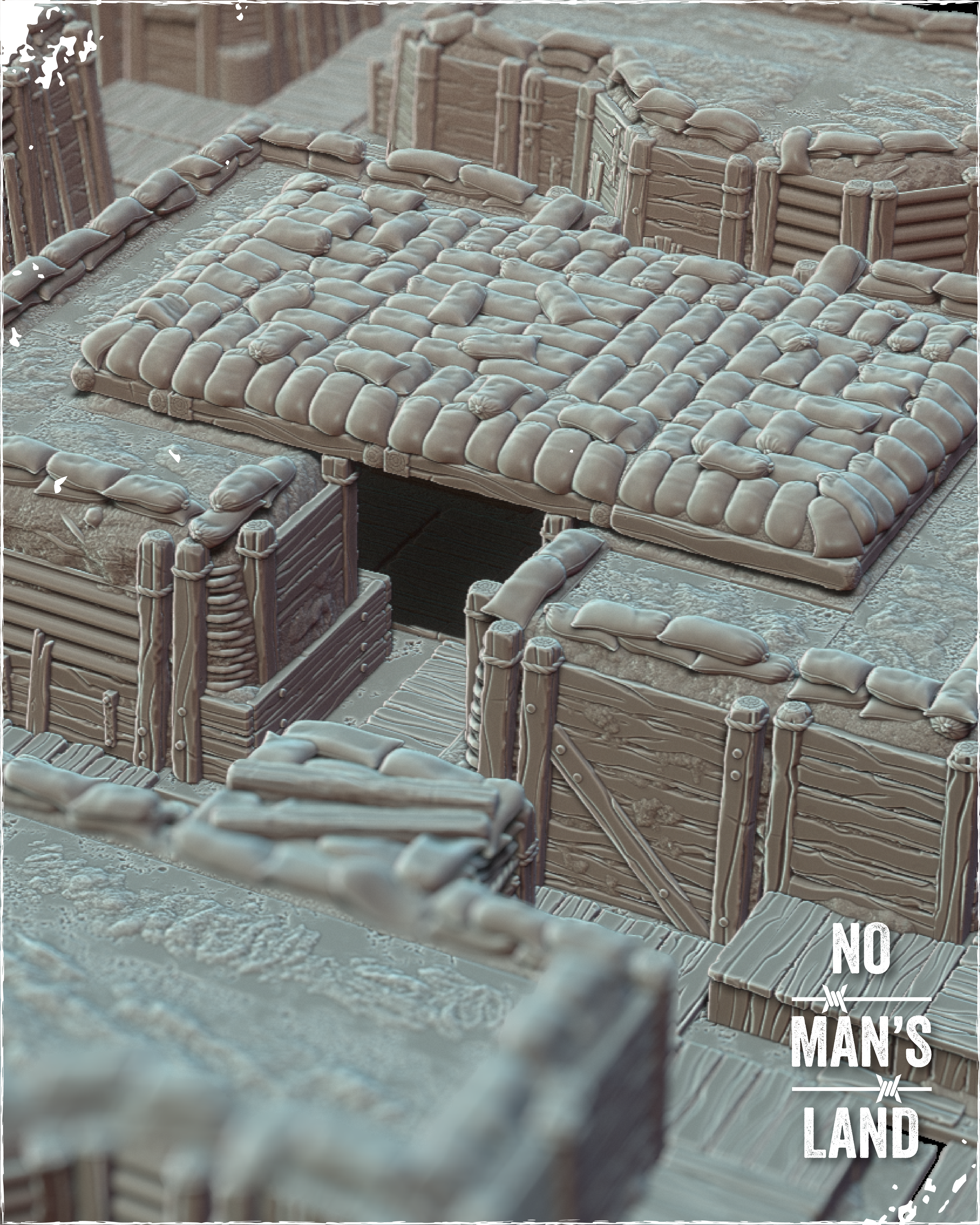 Trench Bunkers by multiverse-store - Trench Crusade Terrain
