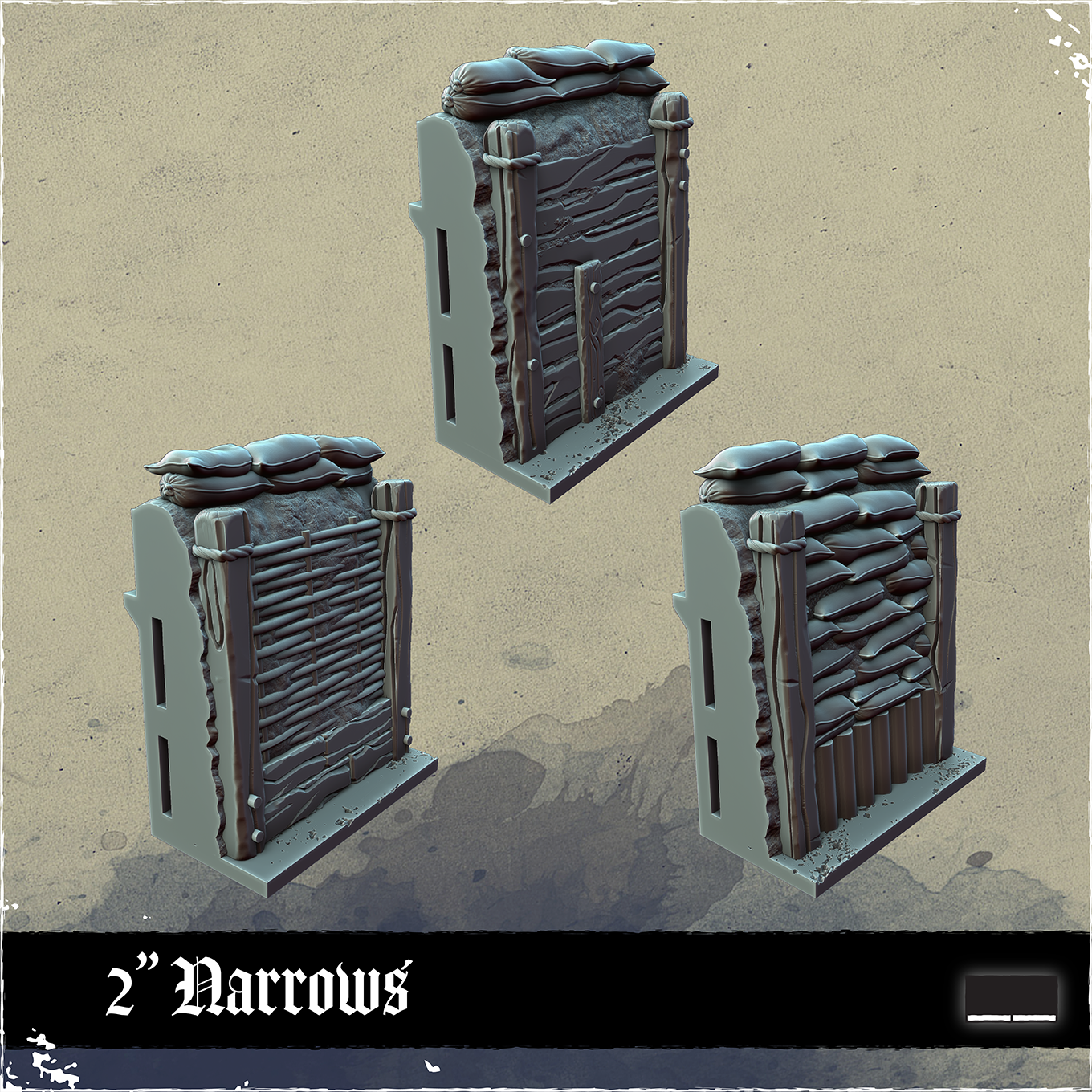 No Man's Land: Modular Trenches by multiverse-store - modular, openlock, trench, trenchcrusade, ww1 - Image 2