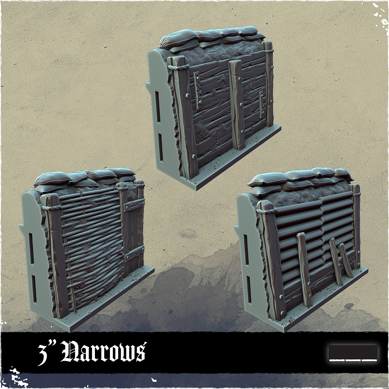 No Man's Land: Modular Trenches by multiverse-store - modular, openlock, trench, trenchcrusade, ww1 - Image 3