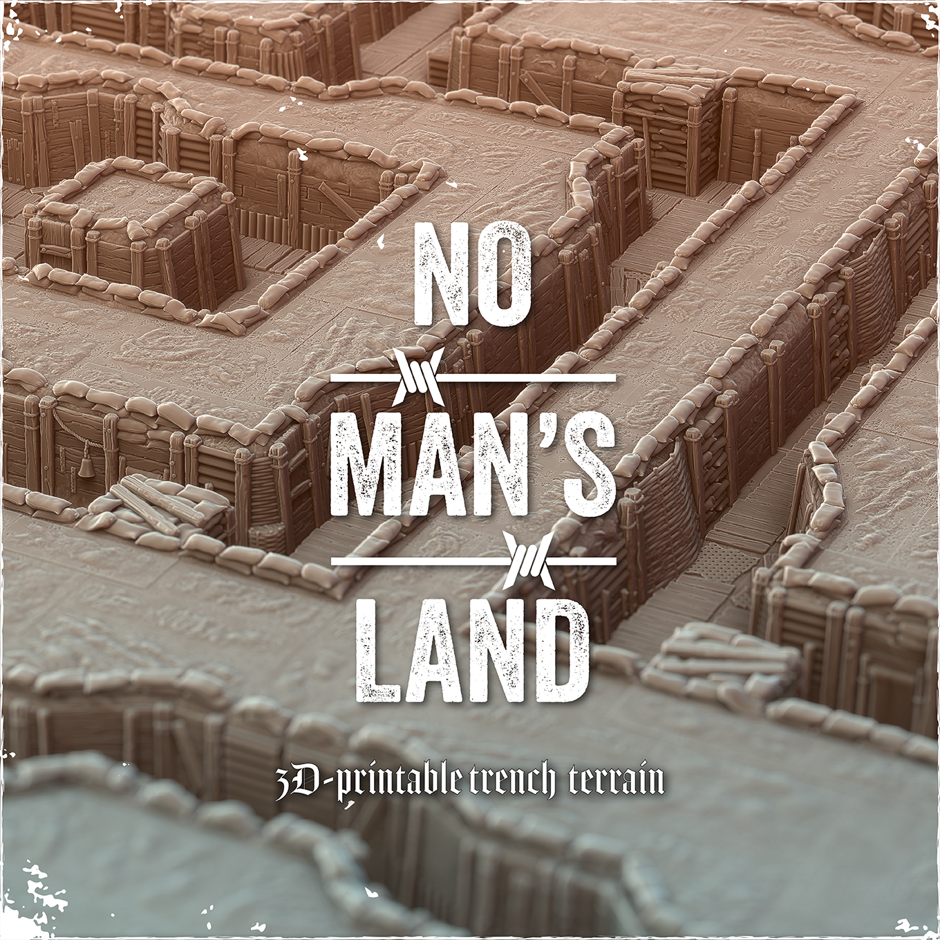 No Man's Land: Modular Trenches by multiverse-store - Trench Crusade Terrain