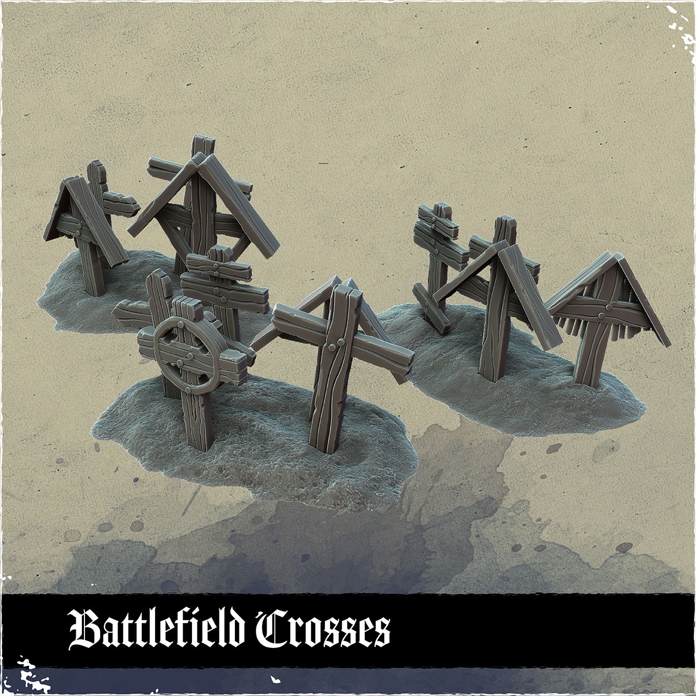 Battlefield Crosses by multiverse-store - Trench Crusade Terrain