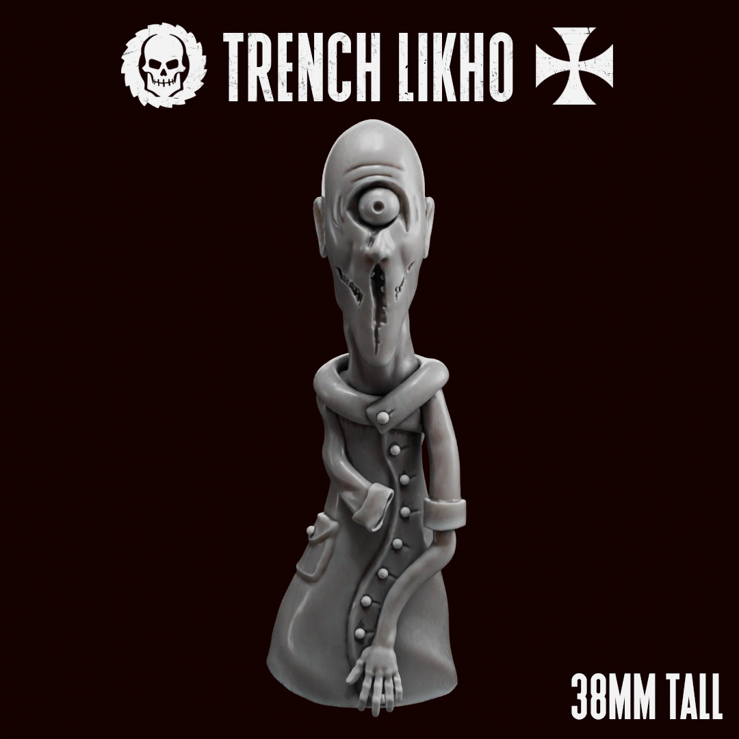 Trench Likho by Traktor Miniatures, is a proxy for Hunter of the Left Hand Path, in Court of the Seven Headed Serpent.